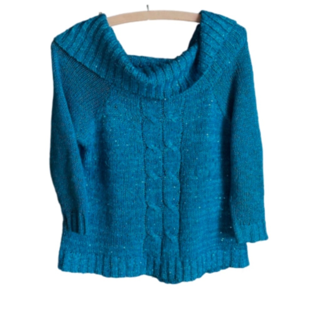 Baby Phat Blue‎ Sequin Sweater Medium